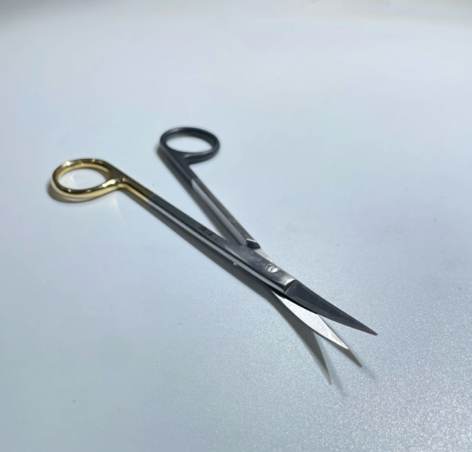 Premium Kelly Scissor, One Blade Serrated SuperCut Tc German Stainless