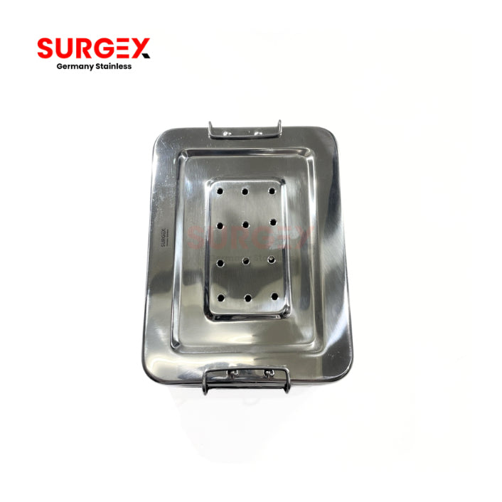 Premium Sterilizing Tray with Cover German Stainless