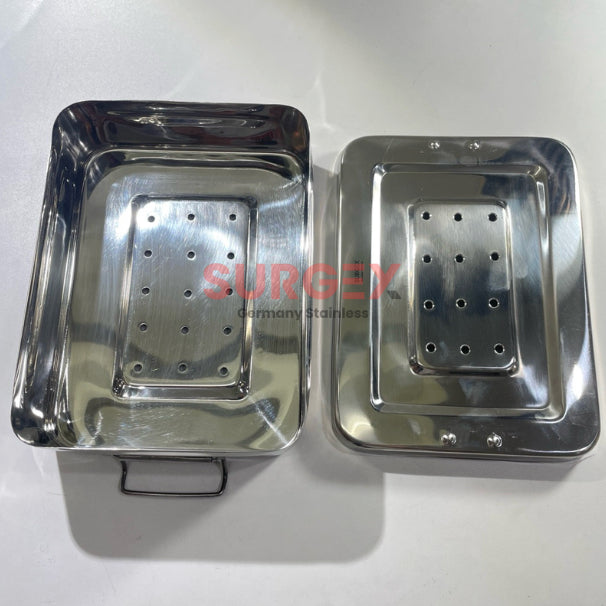 Premium Sterilizing Tray with Cover German Stainless