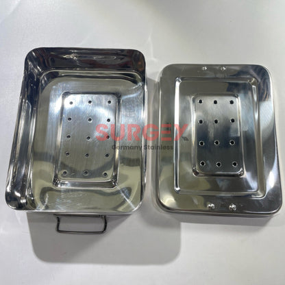 Premium Sterilizing Tray with Cover German Stainless