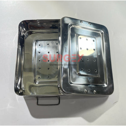 Premium Sterilizing Tray with Cover German Stainless