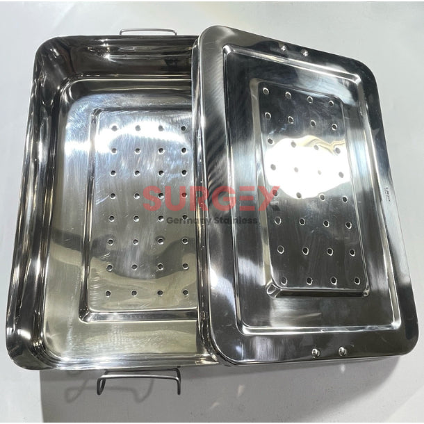 Premium Sterilizing Tray with Cover German Stainless