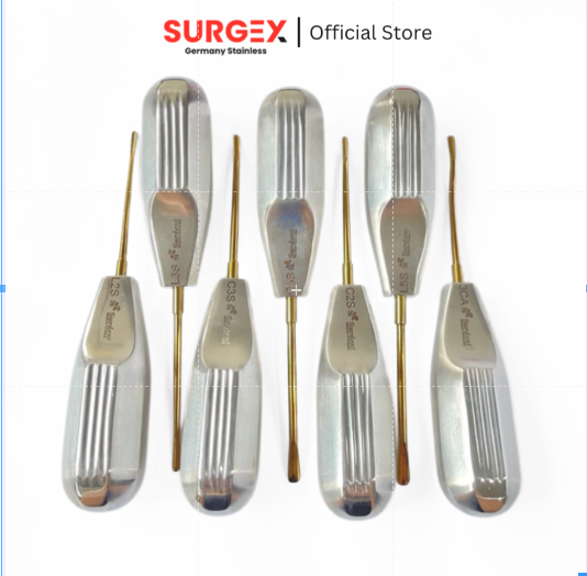 Silver Shiny Luxator Serrated Set of 7 pcs