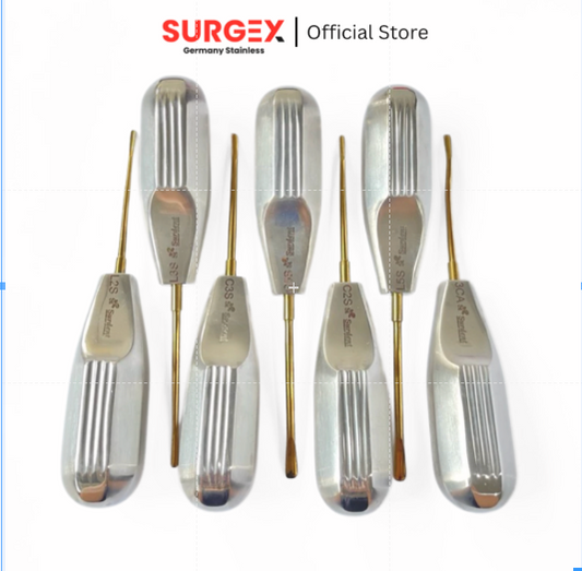 Silver Shiny Luxator Serrated Set of 7 pcs