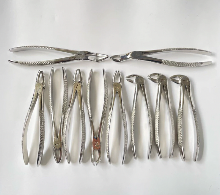 Surdent English Pattern Adult Forceps set of 10 pcs