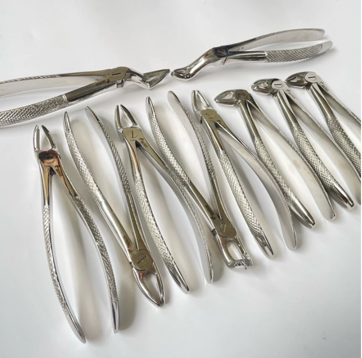 Surdent English Pattern Adult Forceps set of 10 pcs