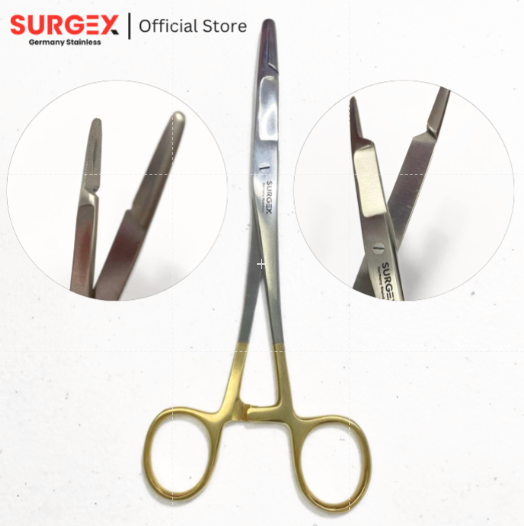 Olsen-mayo Hegar Needle Holder Gold Handle 7.5''