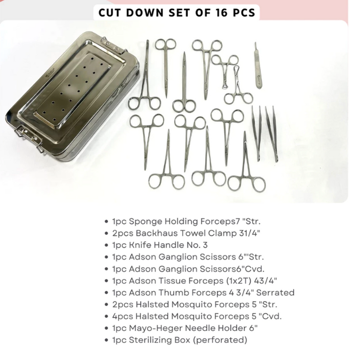 Cut Down set of 16 pcs – SURGEX INSTRUMENTS