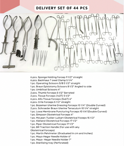 Delivery set of 44 pcs