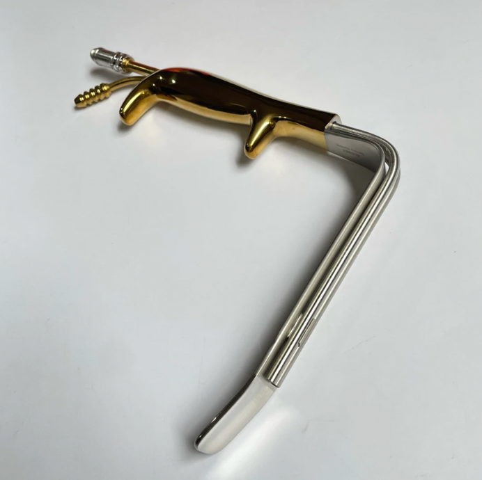 Premium Ferriera Retractor with Fiber Light and Suction German Stainless