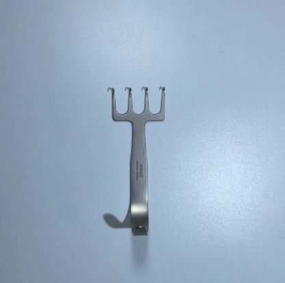 Premium Freeman Rake Retractor Sharp 4 Prong German Stainless