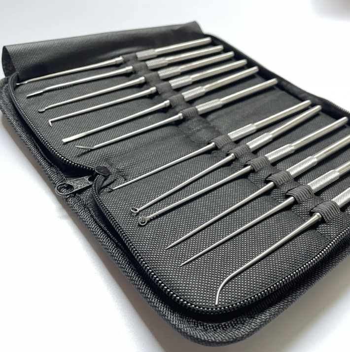 Premium Tympanoplasty Set With Case - Consisting of 12 Instruments German Stainless
