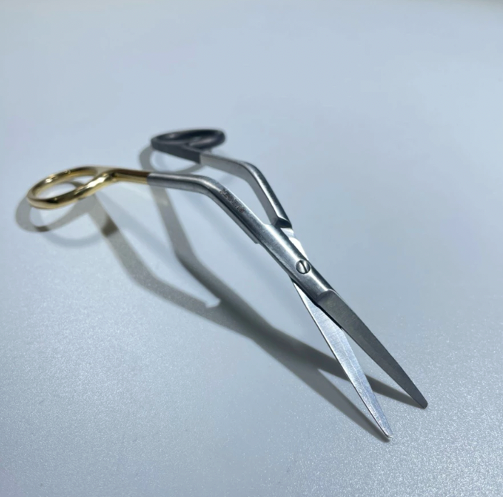 Premium Fomon Scissor One Blade Serrated Super Cut German Stainless