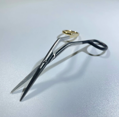 Premium Fomon Scissor One Blade Serrated Super Cut German Stainless