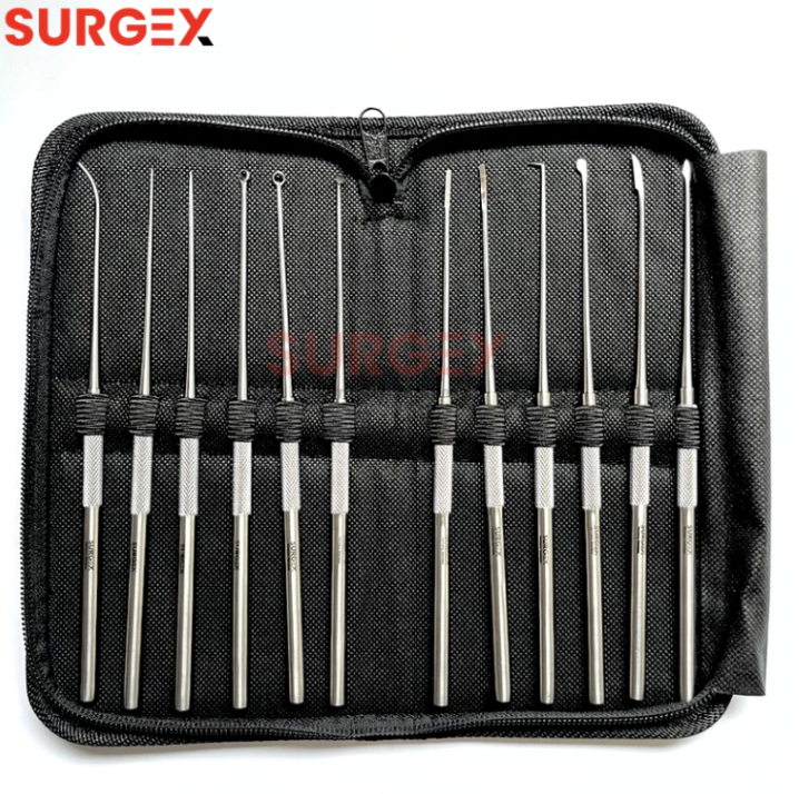 Premium Tympanoplasty Set With Case - Consisting of 12 Instruments German Stainless