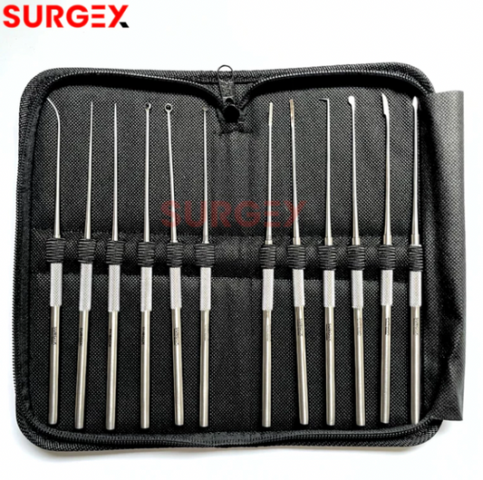 Premium Tympanoplasty Set With Case - Consisting of 12 Instruments German Stainless