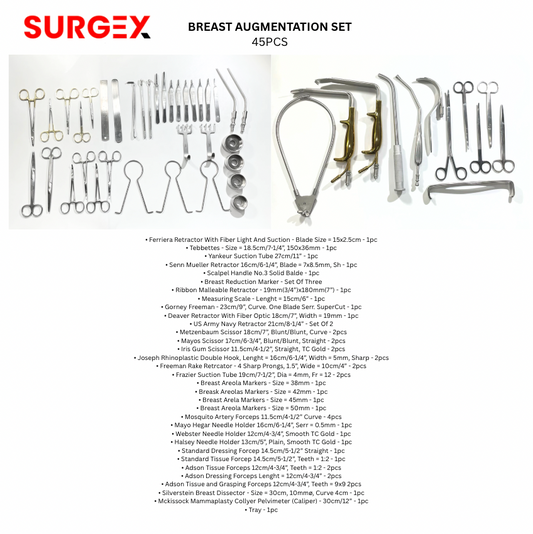Premium Breast Augmentation Set German Stainless