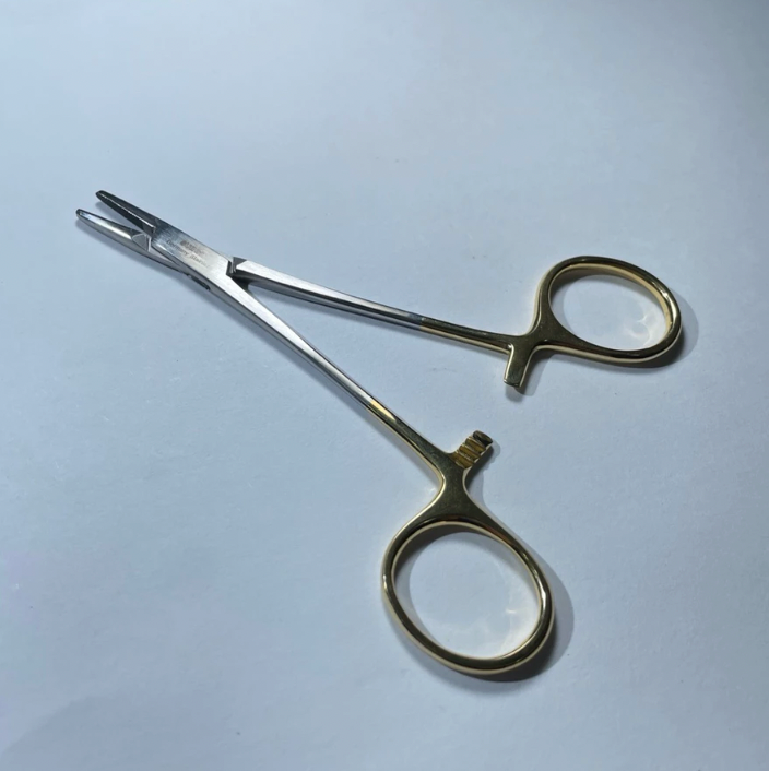 Premium Gubisch Needle Holder Tc Gold German Stainless