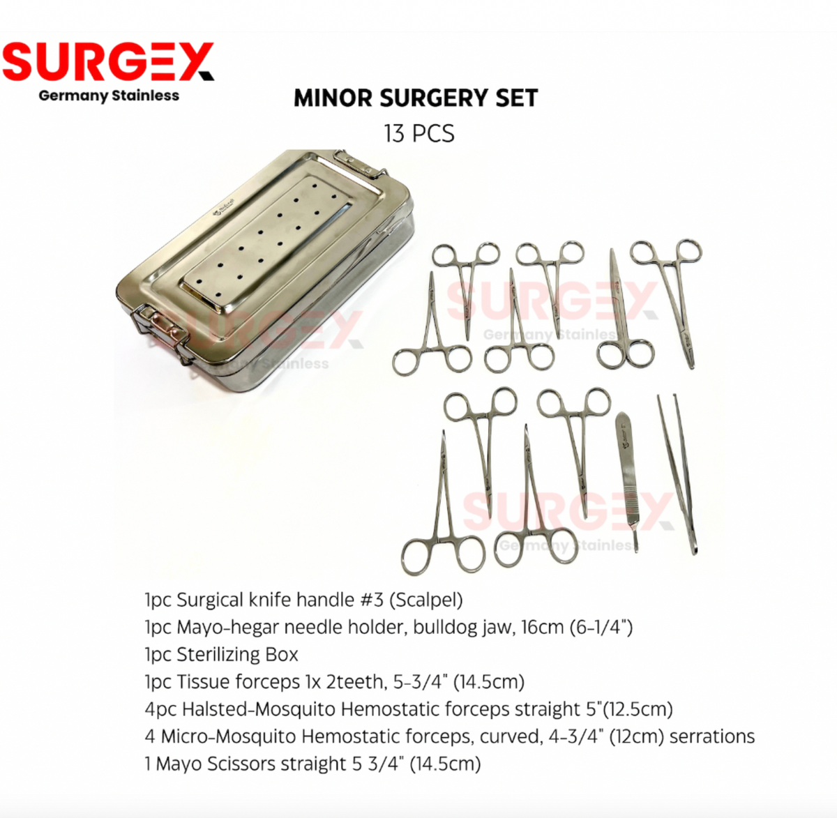 Minor set of 13 pcs
