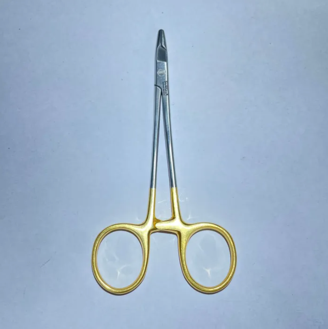 Olsen-mayo Hegar Needle Holder Gold Handle 7.5''